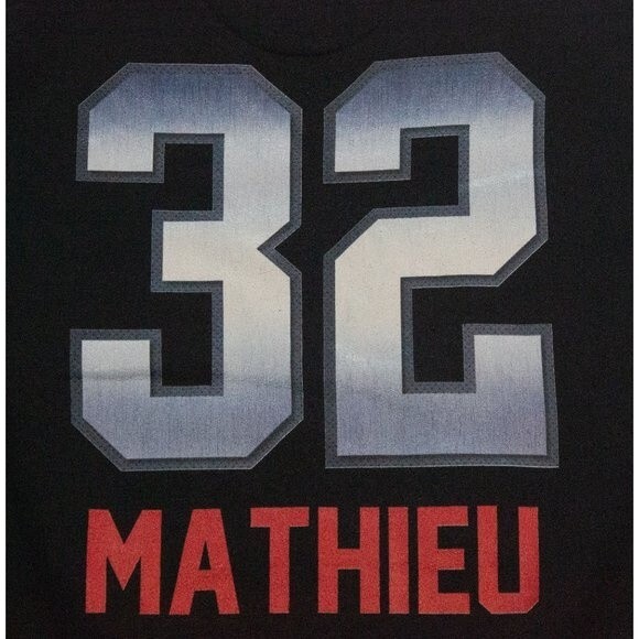 Kansas City Chiefs KC Tyrann MATHIEU #32 Black Pullover Hoodie Medium Fanatics - Picture 4 of 5